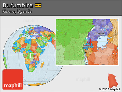 Political Location Map of Bufumbira