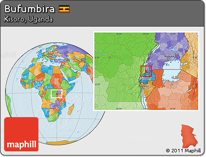 Political Location Map of Bufumbira