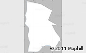 Gray Simple Map of Bufumbira, single color outside