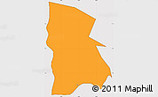 Political Simple Map of Bufumbira, cropped outside