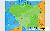 Political Shades 3D Map of Kitgum