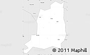 Silver Style Simple Map of Agago