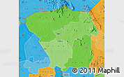 Political Shades Map of Kitgum