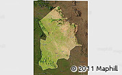 Satellite 3D Map of Kotido, darken