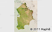 Satellite 3D Map of Kotido, lighten