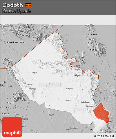 Gray 3D Map of Dodoth