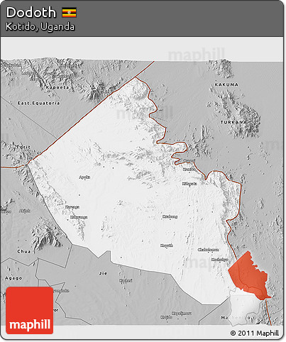 Gray 3D Map of Dodoth