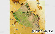 Satellite 3D Map of Dodoth, physical outside