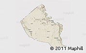 Shaded Relief 3D Map of Dodoth, cropped outside
