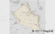 Shaded Relief 3D Map of Dodoth, desaturated