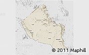 Shaded Relief 3D Map of Dodoth, lighten, desaturated