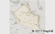 Shaded Relief 3D Map of Dodoth, semi-desaturated