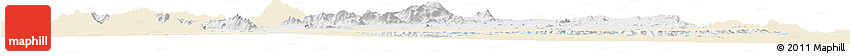 Classic Style Horizon Map of Dodoth, single color outside