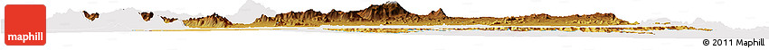 Physical Horizon Map of Dodoth, cropped outside