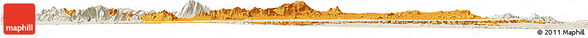Political Horizon Map of Dodoth, shaded relief outside