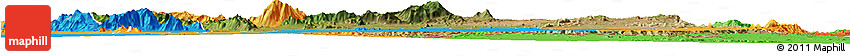 Satellite Horizon Map of Dodoth, political outside