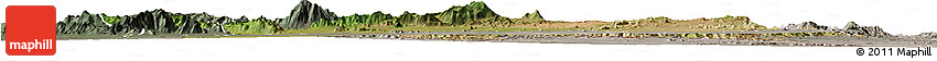 Satellite Horizon Map of Dodoth, semi-desaturated