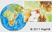 Physical Location Map of Dodoth, highlighted country, highlighted parent region