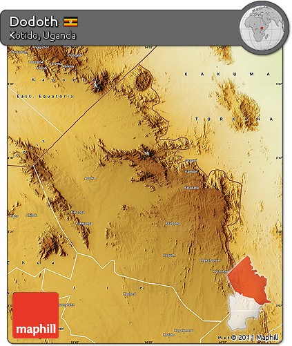 Physical Map of Dodoth
