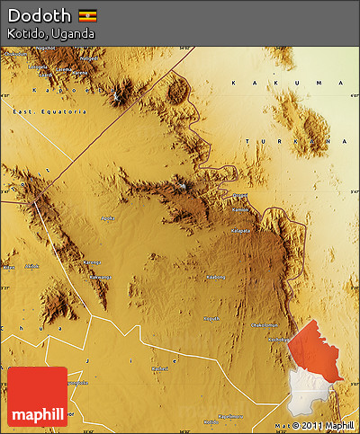 Physical Map of Dodoth