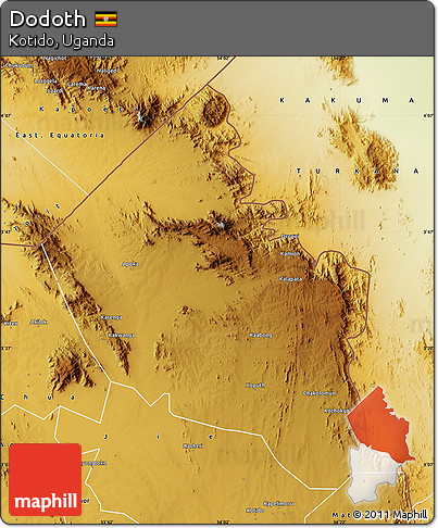 Physical Map of Dodoth