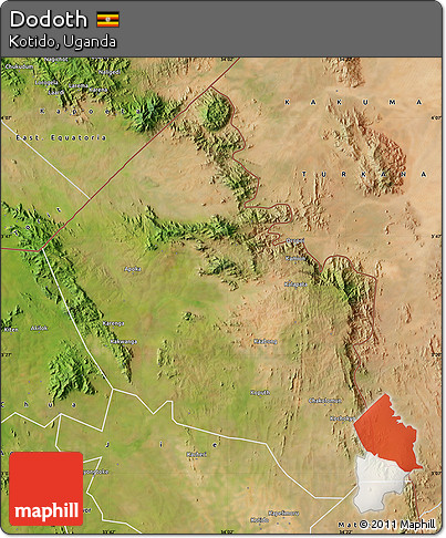 Satellite Map of Dodoth