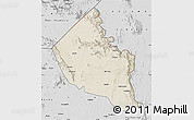 Shaded Relief Map of Dodoth, desaturated
