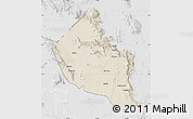 Shaded Relief Map of Dodoth, lighten, desaturated