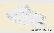 Classic Style Panoramic Map of Dodoth, single color outside