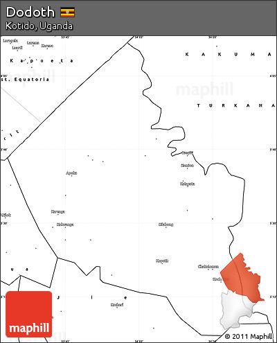 Blank Simple Map of Dodoth