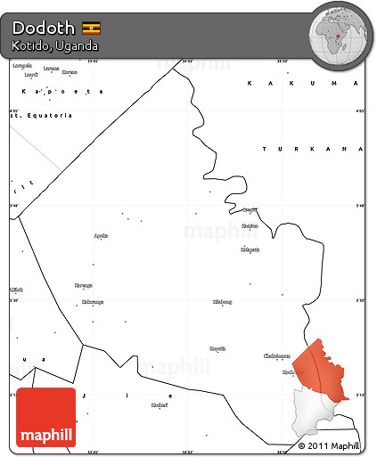 Blank Simple Map of Dodoth