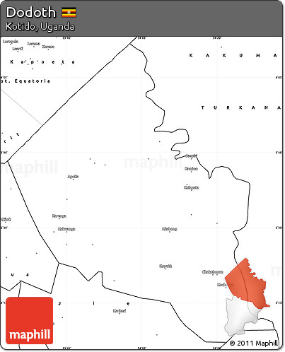 Blank Simple Map of Dodoth