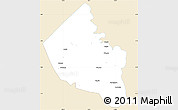 Classic Style Simple Map of Dodoth, single color outside