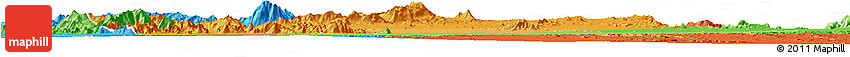 Political Shades Horizon Map of Kotido
