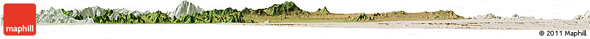 Satellite Horizon Map of Kotido, lighten