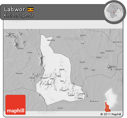 Gray 3D Map of Labwor