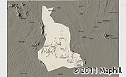 Shaded Relief 3D Map of Labwor, darken