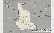 Shaded Relief 3D Map of Labwor, darken, semi-desaturated