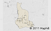 Shaded Relief 3D Map of Labwor, lighten, desaturated