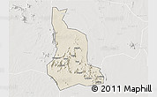 Shaded Relief 3D Map of Labwor, lighten, semi-desaturated