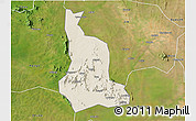 Shaded Relief 3D Map of Labwor, satellite outside