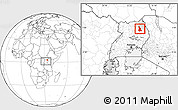 Blank Location Map of Labwor, highlighted parent region, within the entire country