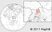 Blank Location Map of Labwor, highlighted parent region