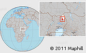 Gray Location Map of Labwor, highlighted parent region