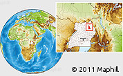 Physical Location Map of Labwor, highlighted country