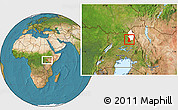 Satellite Location Map of Labwor, highlighted parent region