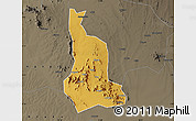 Physical Map of Labwor, darken, semi-desaturated
