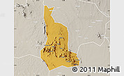 Physical Map of Labwor, lighten, semi-desaturated