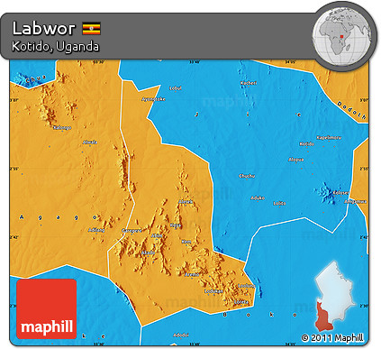 Political Map of Labwor