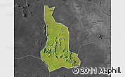 Satellite Map of Labwor, darken, desaturated